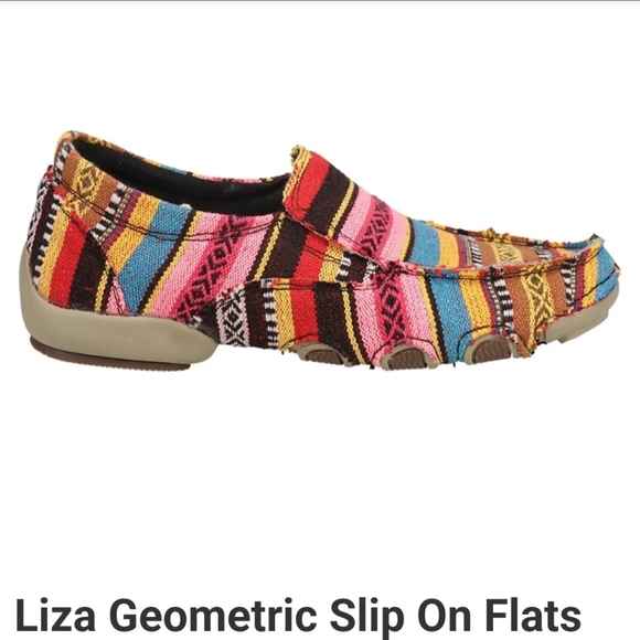Roper Liza multi color Southwest driving shoe size 6.5 - Picture 2 of 8